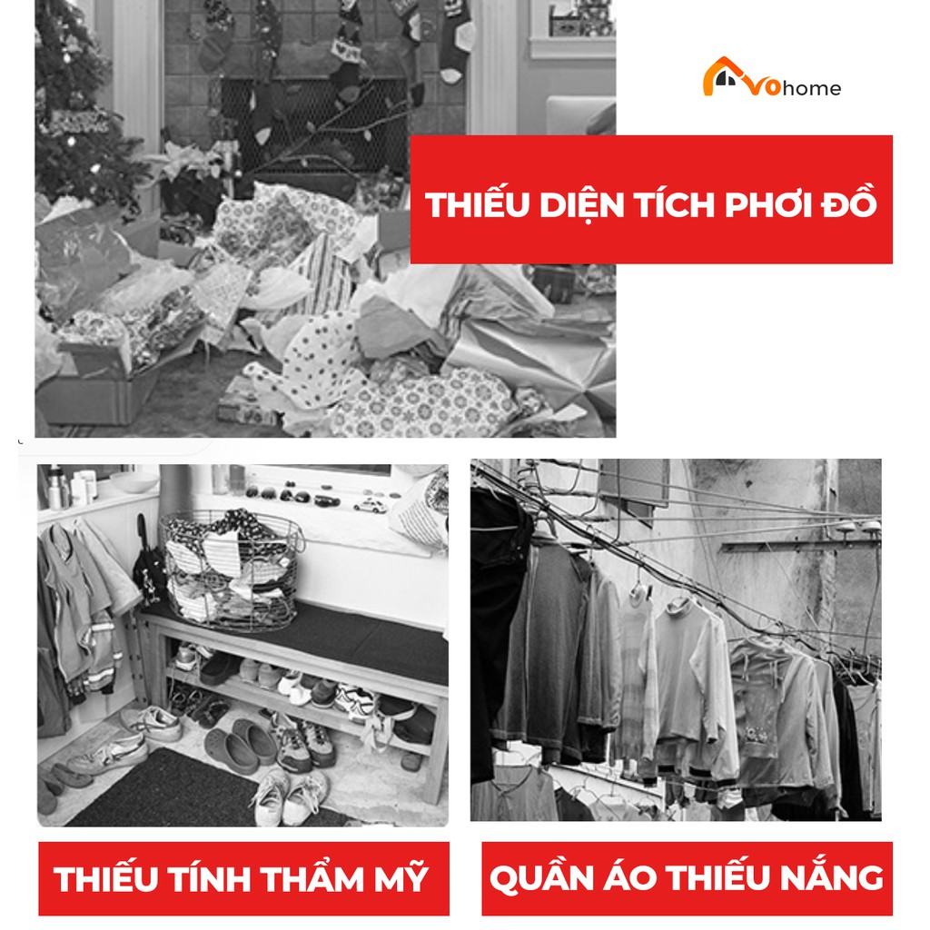 Giàn Phơi Đồ Bánh Xe Gấp Gọn Loại Khung Phơi Kèm Giá Sào Thông Minh, Cây INOX Treo Quần Áo Tặng 22 Móc Treo