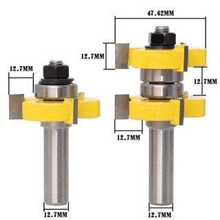 Mũi phay gỗ ghép ván dày 18-40mm cốt 12ly7 -Mũi soi ghép ván sàn
