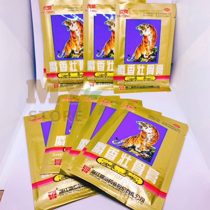 (Hàng Nhập) Cao Dán Con Cọp 5 Chữ Giảm Đau Nhức ( 4 Miếng/Gói)