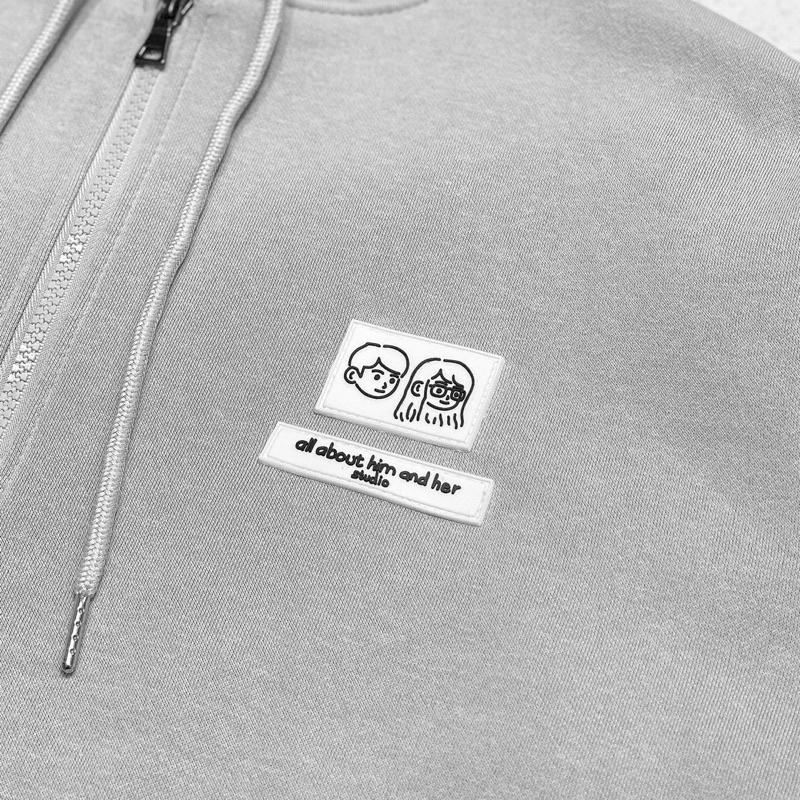Áo Khoác Nỉ Fullzip AAHAH Studio Tag Form Rộng