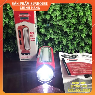 Đèn pin tích điện 2 chức năng SUNHOUSE SHE - 4110 - [Chính hãng]