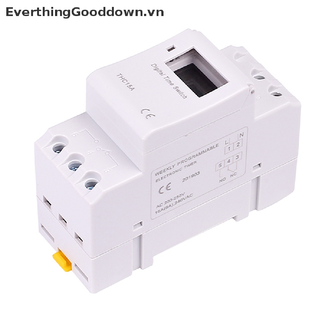 Everthinggooddown thc15a công tắc hẹn giờ kỹ thuật số điện tử điều khiển rơ le 220v 12v 24v 110v
