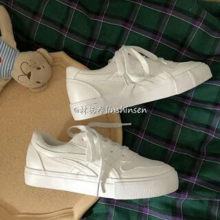 [Oder]Giày ulzzang sneaker trắng basic nhẹ nhàng  kèm ảnh thật