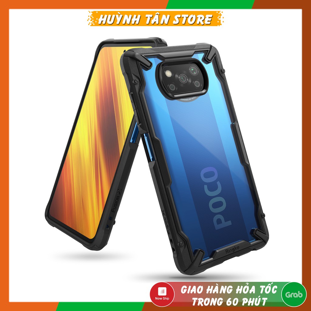 [Mã ELMS5 giảm 7% đơn 300K] Ốp lưng Poco X3, Poco X3 Pro chống sốc Ringke Fusion X chính hãng Korea