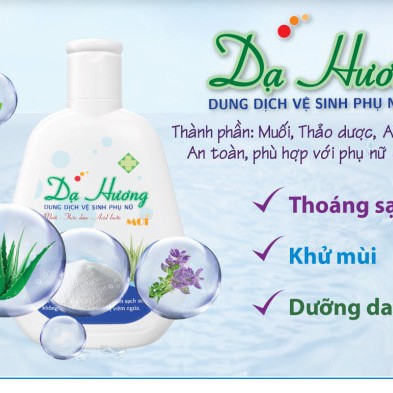 Dung Dịch Vệ Sinh Phụ Nữ Dạ Hương- Hỗ trợ vệ sinh vùng kín, ngăn ngừa viêm nhiễm, nấm ngứa, huyết trắng
