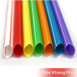 50 ống hút trà sữa đen hoặc màu phi 12