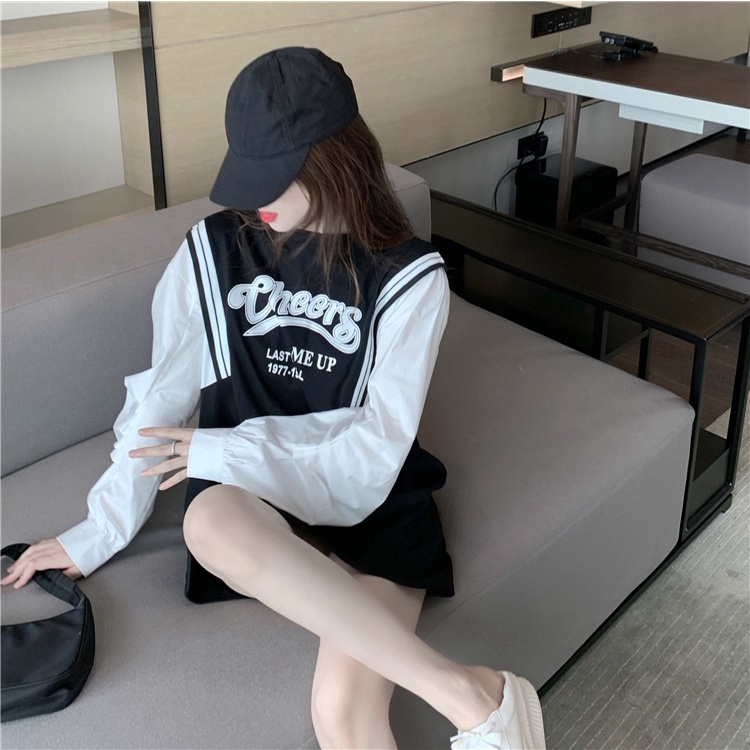 Đầm thể thao Perty dáng rộng thiết kế mới thời trang mùa xuân phong cách Hàn Quốc dành cho nữ