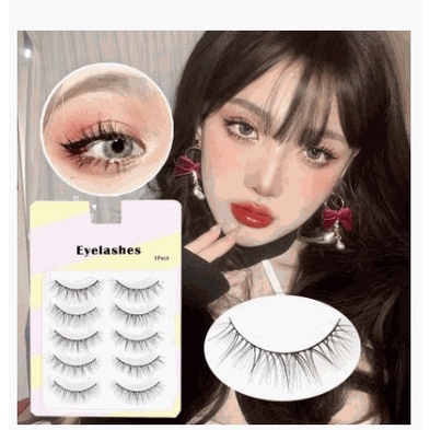 Set 5 Cặp Lông Mi Giả Cong Dài Tự Nhiên Trang Điểm Mắt To Hàng Ngày