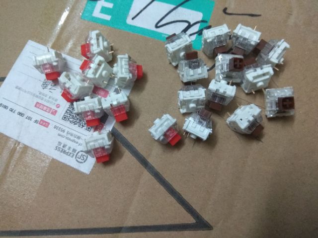 Gói 50/70/90/110 Kailh Box switch cho bàn phím cơ (White/ Pale Blue/ Red/ Brown)