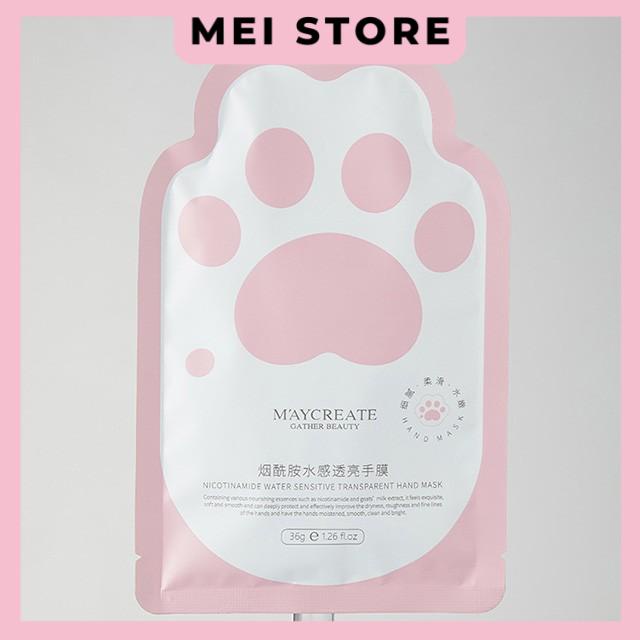 Mặt Nạ Dưỡng Tay Maycreate Giúp Dưỡng Ẩm Trắng Da Chống Lão Hóa Da - Màu Hồng