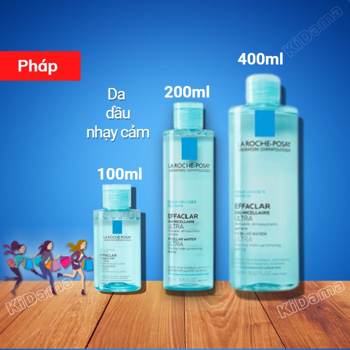Nước làm sạch sâu tẩy trang cho Da dầu nhạy cảm La Roche Posay hiệu quả vượt trội giúp lấy đi lớp trang điểm