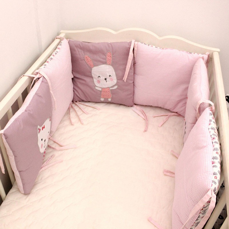 Set 6 tấm đệm lót quanh giường cũi cho trẻ sơ sinh VT0534