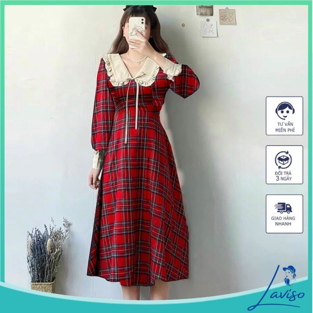 Đầm nữ, váy dự tiệc dáng xòe đẹp xinh cá tính LAVISO V23