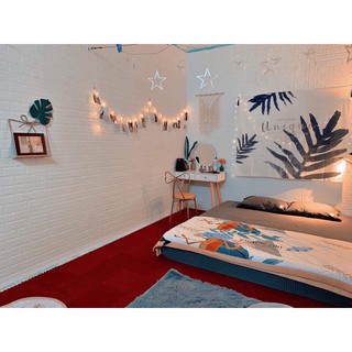 Xốp dán tường (Giá Rẻ) 70x77cm, xốp Vân Đá PVC 30cm x60cm