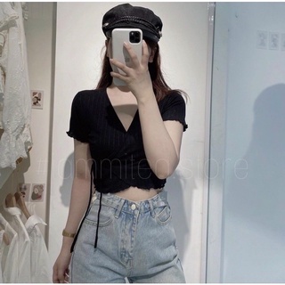 Áo đắp chéo cột nơ hông - Z7N