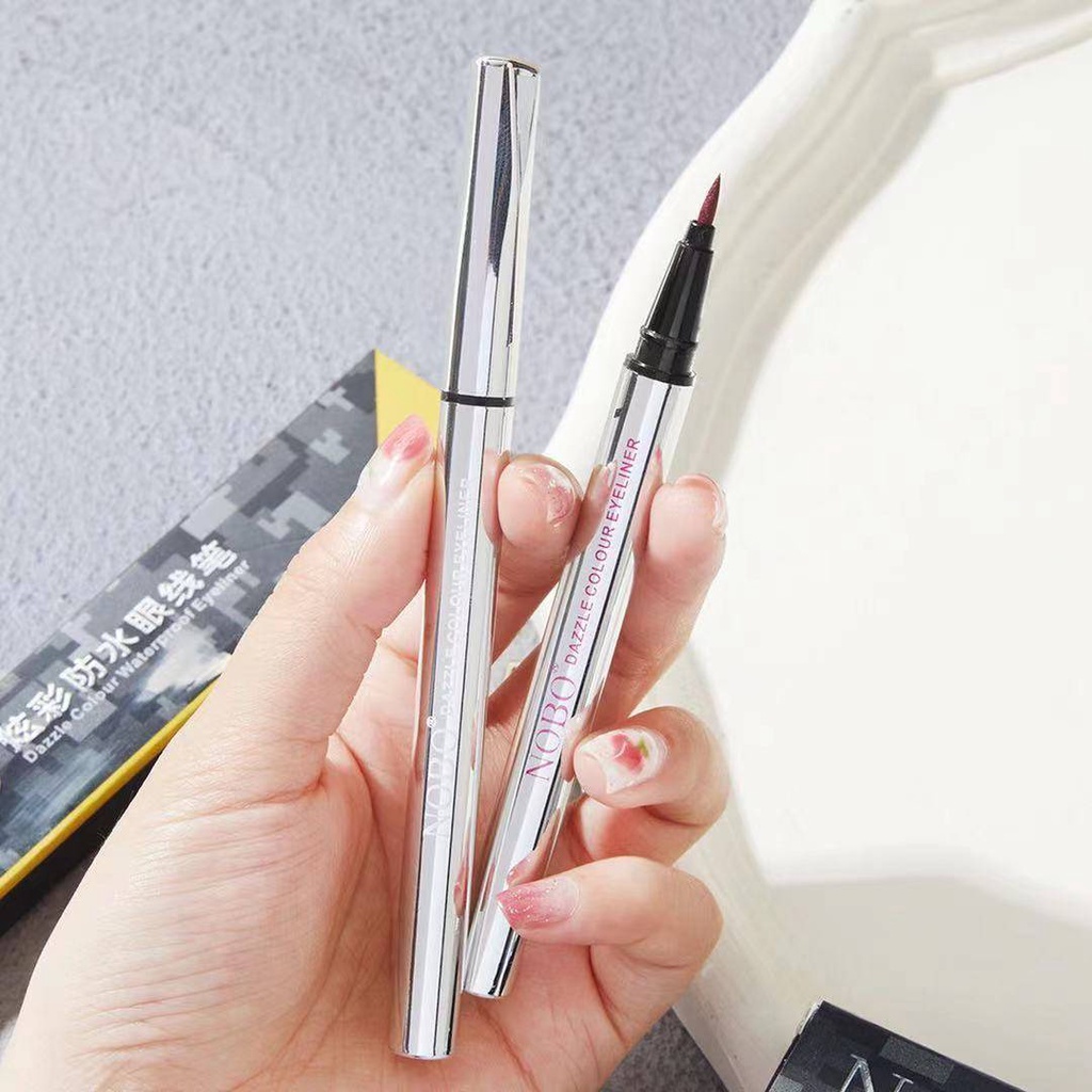 [Hàng mới về] Bút kẻ mắt trang điểm dạng lỏng màu đen chống thấm nước lâu trôi