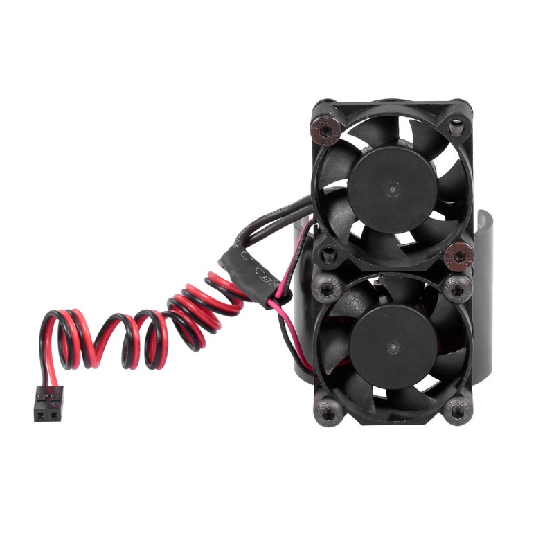 DK 4 Colors Motor Heatsink with Twin Cooling Fan for RC Car 540 550 Spare Parts