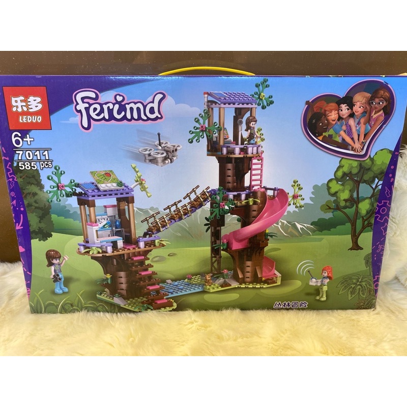 Bộ Lắp Ráp, Xếp Hình Friend Nhà Trên Cây Trong Khu Vườn Sinh Thái 7011-585 mảnh