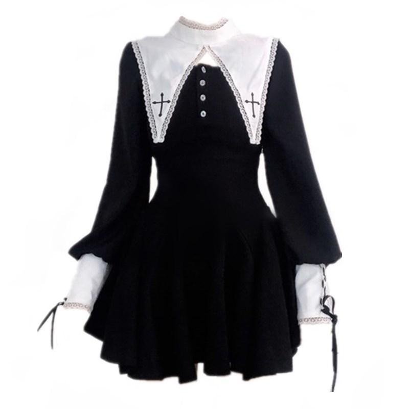 Đầm Lolita Eo Giả Hai Mảnh Kích Thước Lớn mm300 Jin Can Be Pure Desire