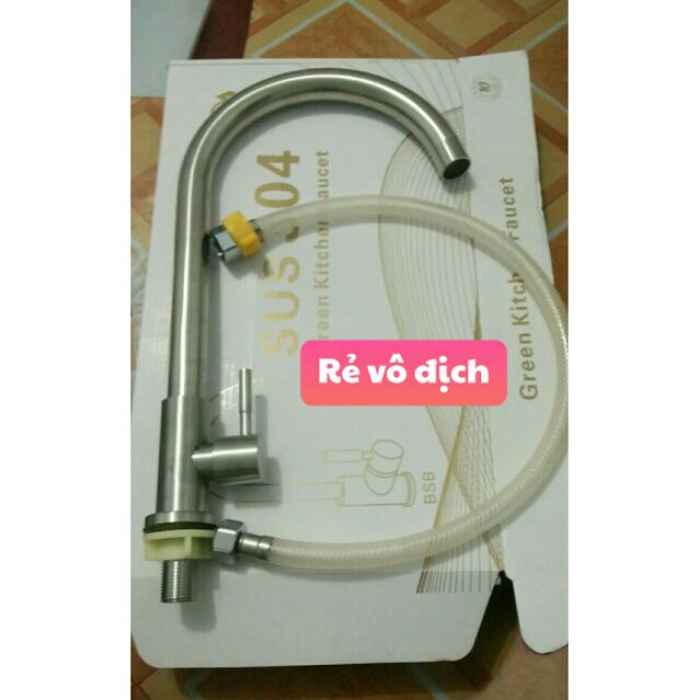 Vòi chén  lạnh cao cấp phi 24 sus 304