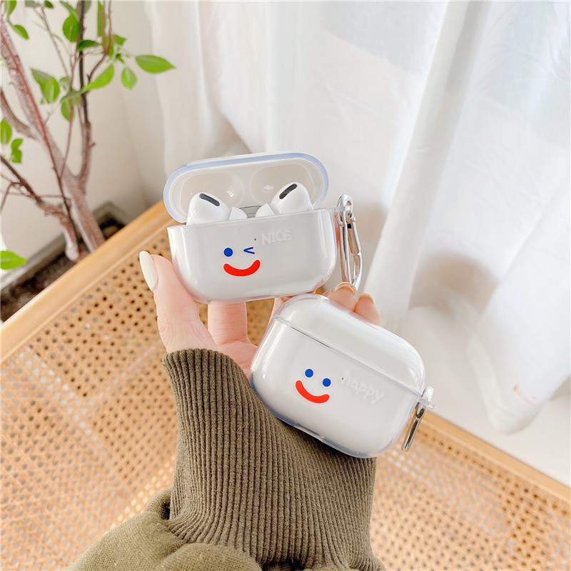 Tay áo tai nghe AirPods Pro AirPods 1 AirPods 2 Hộp đựng tai nghe mặt cười đơn giản | BigBuy360 - bigbuy360.vn