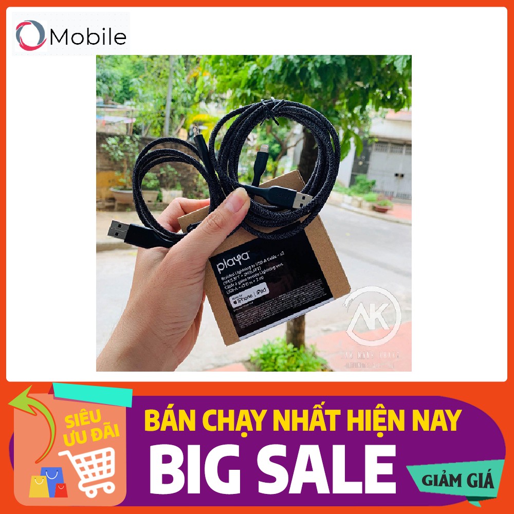 COMBO Cáp Dù Belkin Playa Usb A To-Có MFI (Bảo Hành 12T)