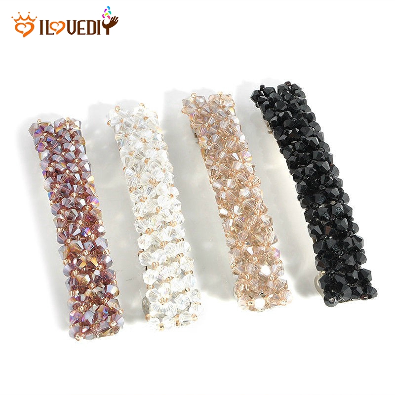 Kẹp tóc đính đá lấp lánh phong cách hợp thời trang cho nữ