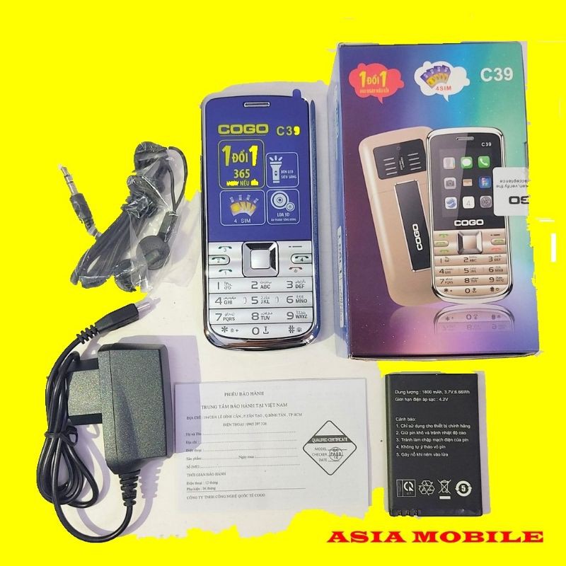 điện thọai Cogo, 4 sim 4 sóng, âm thanh lớn, chữ to. | BigBuy360 - bigbuy360.vn