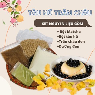 💖NGON BỔ RẺ💖 Set Tàu Hũ Trân Châu Đường Đen 5-10 Chén Siêu Ngon - Nguyên Liệu Tàu Hũ Singapore Topping Trân Châu Cao Cấp