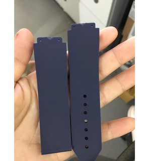 Dây đồng hồ Hublot nam màu xanh navy size 19-25-22mm - tặng tovit thay dây