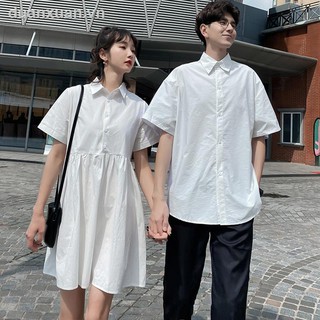 Set Áo Sơ Mi Ngắn Tay Và Chân Váy Chữ A Thời Trang Dành Cho Nữ