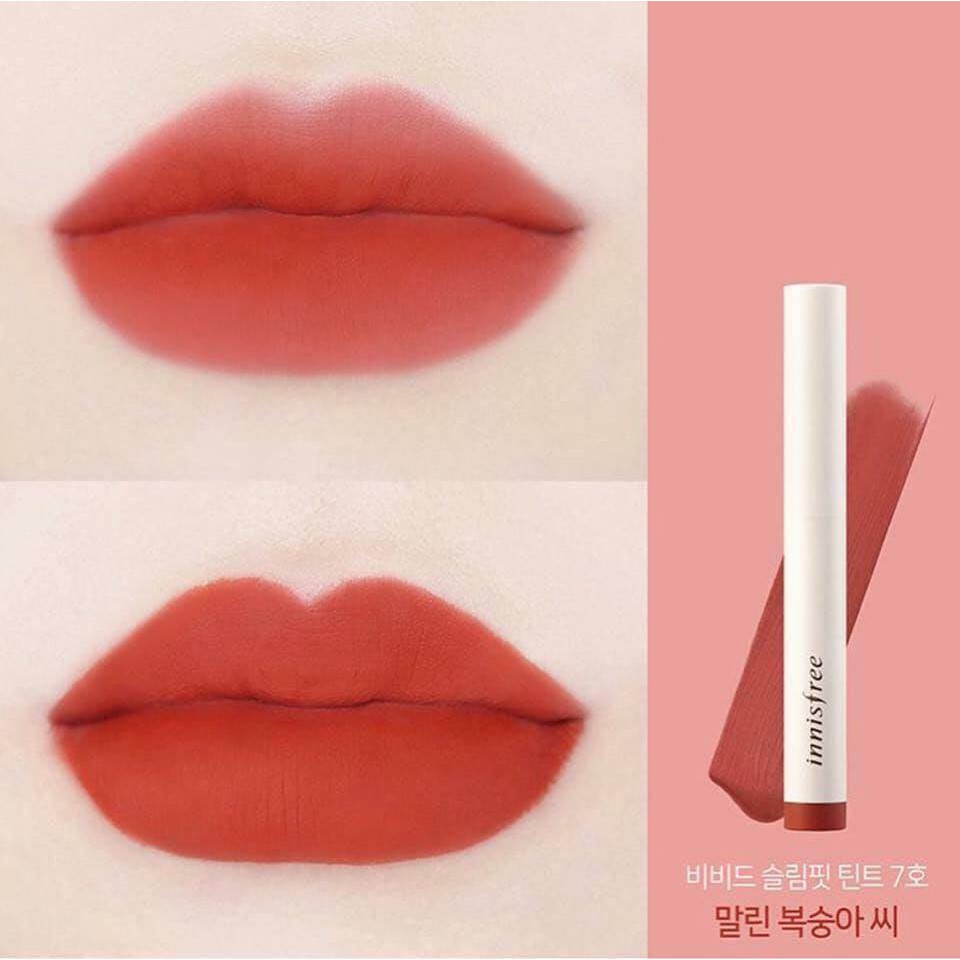 Son Innisfree Vivid Slimfit tint - son thỏi lì