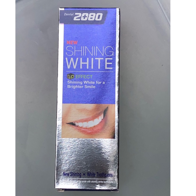 Kem Đánh Răng Làm Trắng Răng Shining White 3D Effect Toothpaste 2080