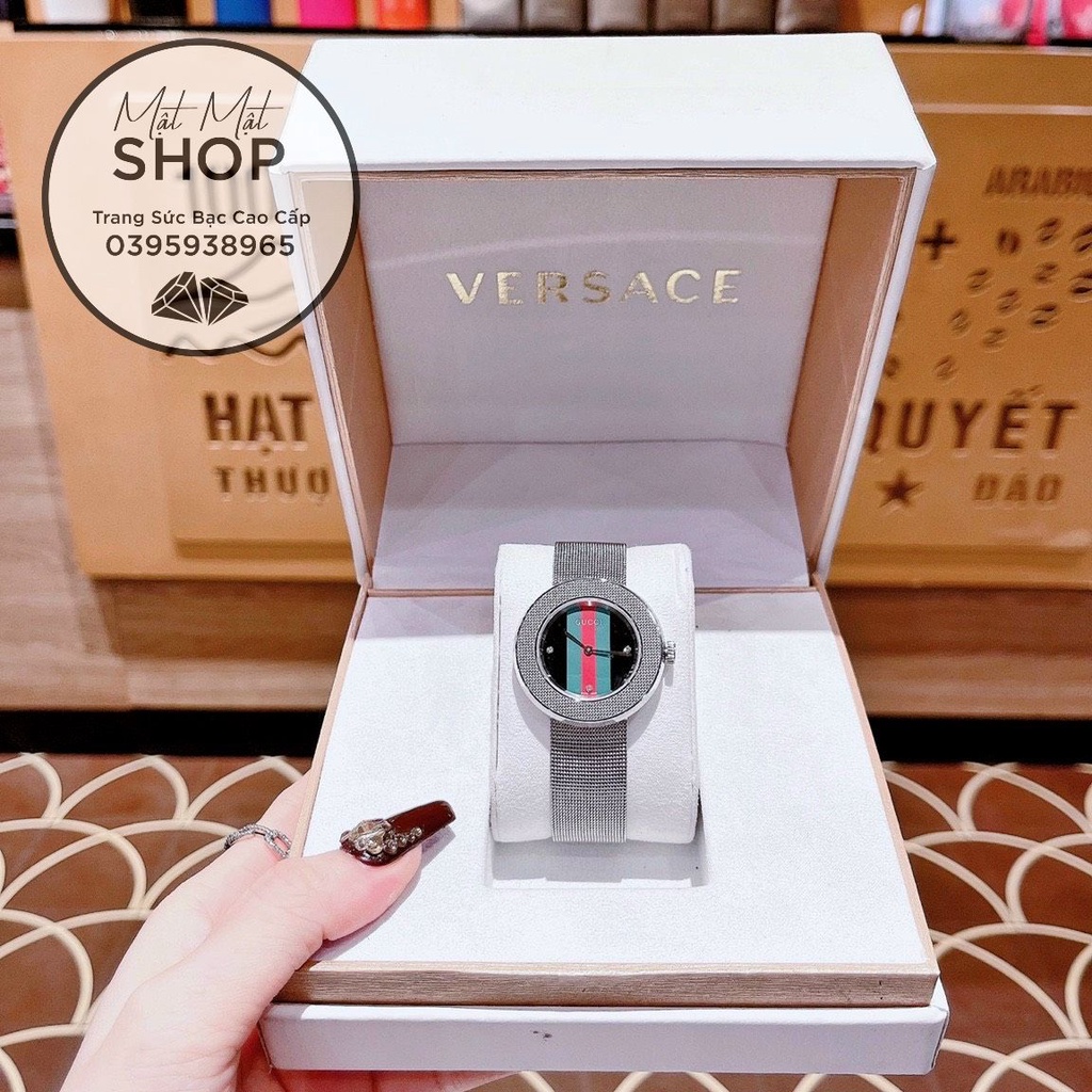 Đồng hồ nữ Gucci U-play Bản dây mesh màu bạc cực hiếm hàng , lâu lắm mới comeback