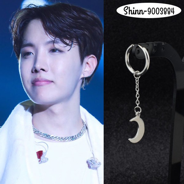 Khuyên tai J-Hope BTS, unisex, titan không gỉ