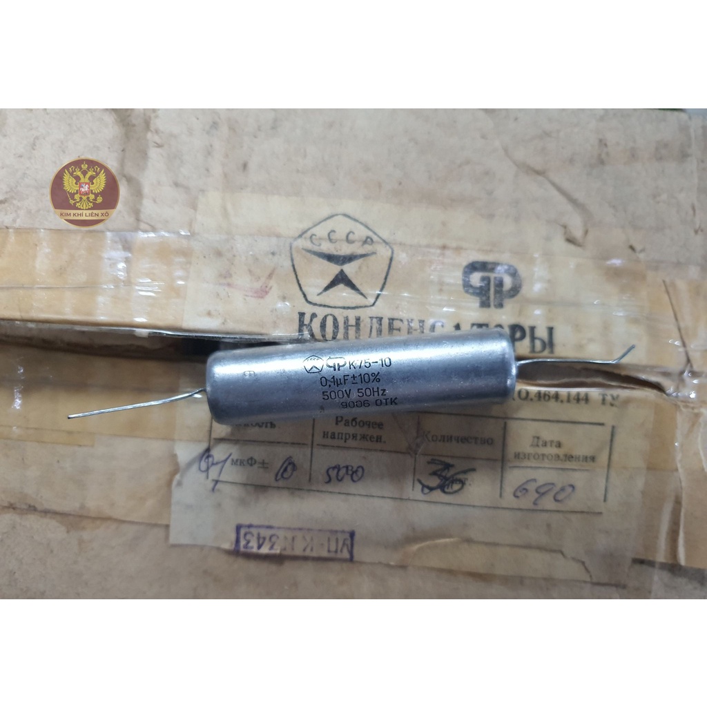 Tụ dầu Nga 0,1uf 500v