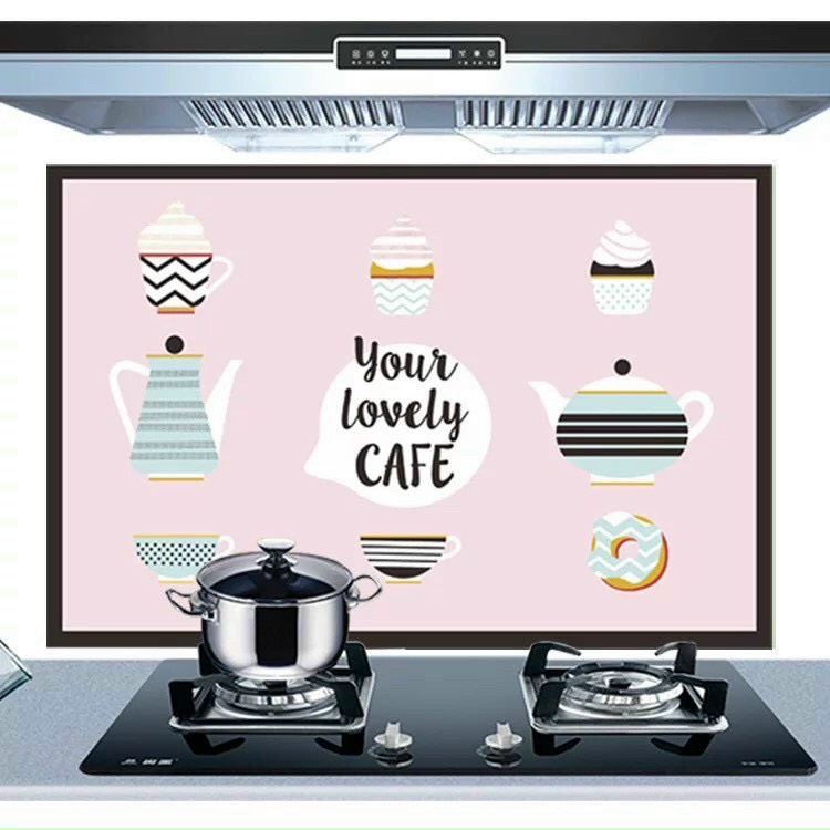 Giấy Dán Tường Nhà Bếp🍀FREESHIP🍀Miếng Dán Bếp Chống Bắn Dầu Mỡ, Chịu Nhiệt Cao Mẫu Mới