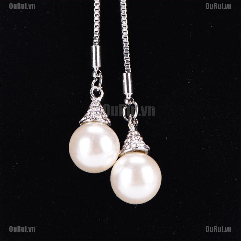 Vòng cổ Dài Đính Ngọc Trai Nhân Tạo Thời Trang