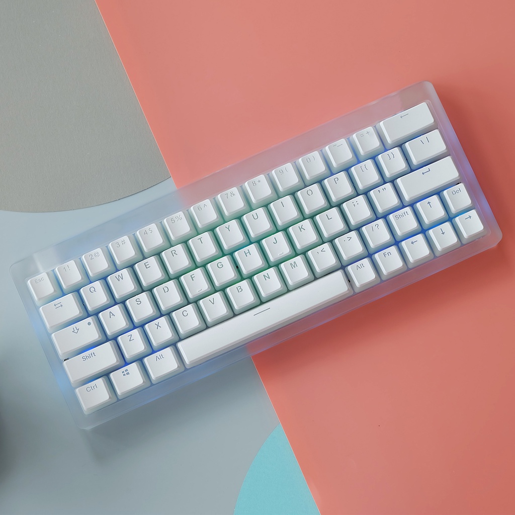 134 phím Full Kit-RGB, PBT Double Leather Pudding Keycaps, Cấu hình OEM, Tương thích với Công tắc Gateron Kailh Cherry MX, cho 61/87/104/108 Phím Bàn phím cơ ANSI