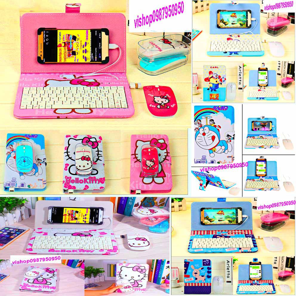 Bao da bàn phím cao cấp kèm chuột chơi được game dùng cho mọi điện thoại-chơi game đột kích-pubg-freefire-liên quân