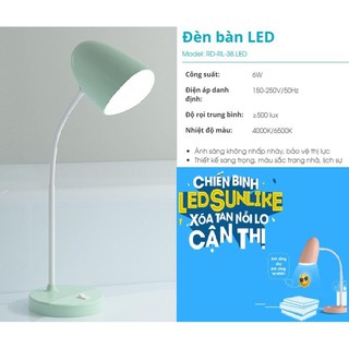 Đèn bàn LED chống cận 6W Rạng Đông