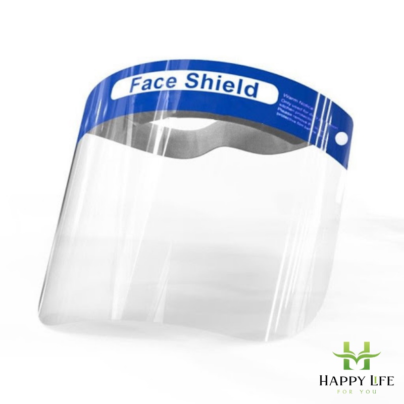 Kính chắn giọt bắn, tấm chắn, miếng chắn giọt bắn Face Shield trong suốt nhựa PVC - Happy Life 4U