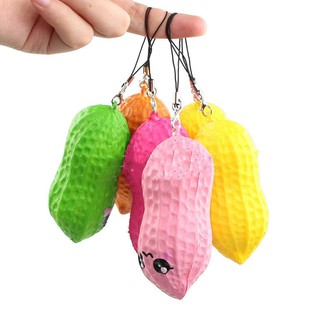 Đồ chơi bóp Squishy kiêm móc khóa điện thoại tạo hình rau củ dễ thương |loamini565