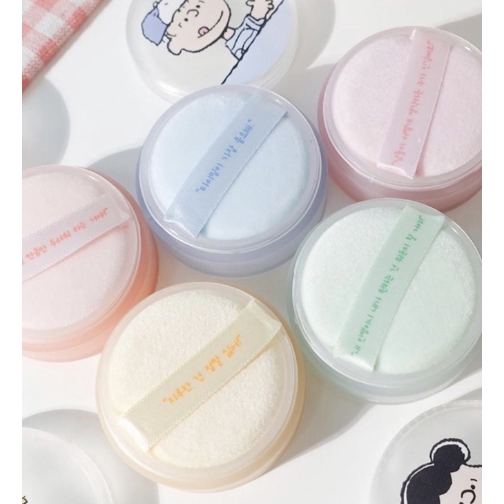 Phấn phủ Innisfree No Sebum x Peanuts