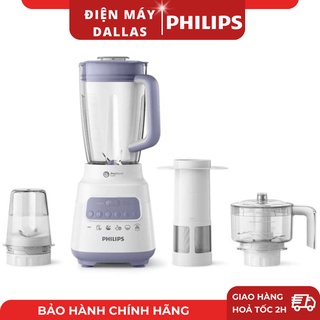 Máy xay sinh tố philips hr2223/00 - hàng chính hãng - bảo hành 2 năm - 3 cối xay nhựa