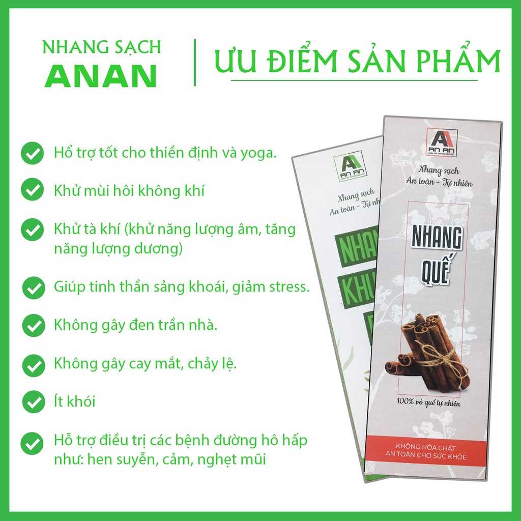 Nhang An An Hộp 180 - 200 Nén Hương Khuynh Diệp Giúp Xua Đuổi Côn Trùng Hiệu Quả.