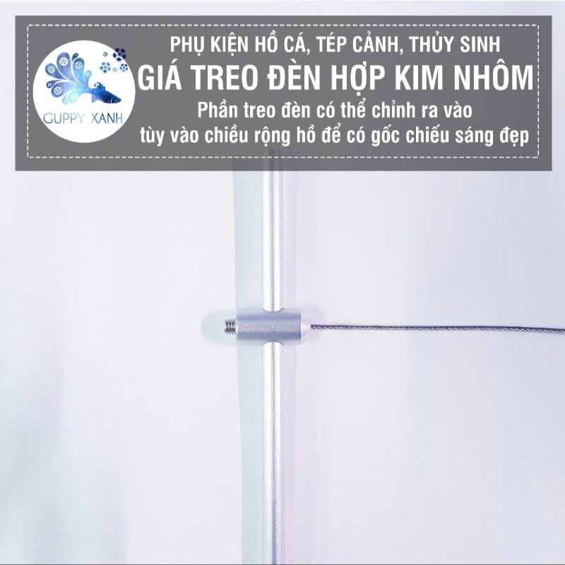 Giá treo đèn thủy sinh bằng hợp kim nhôm - Nhỏ gọn thẩm mỹ thích hợp treo đèn cho các hồ dưới 1m
