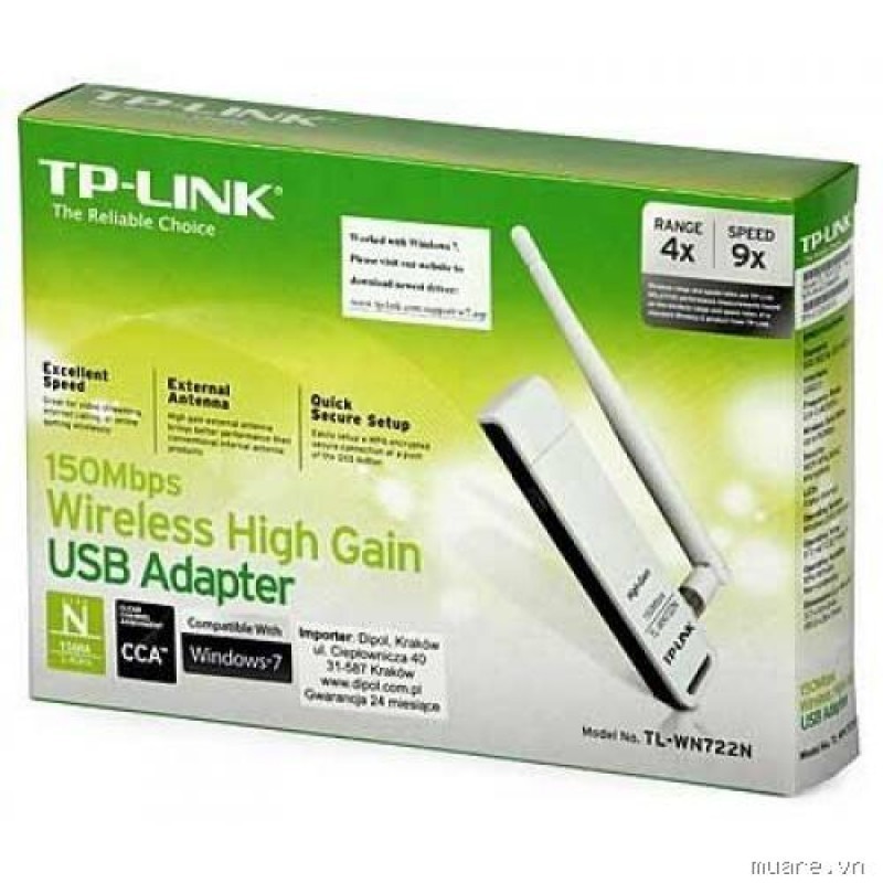 Bộ thu TL-WN722N TP-Link. - TL-WN722N