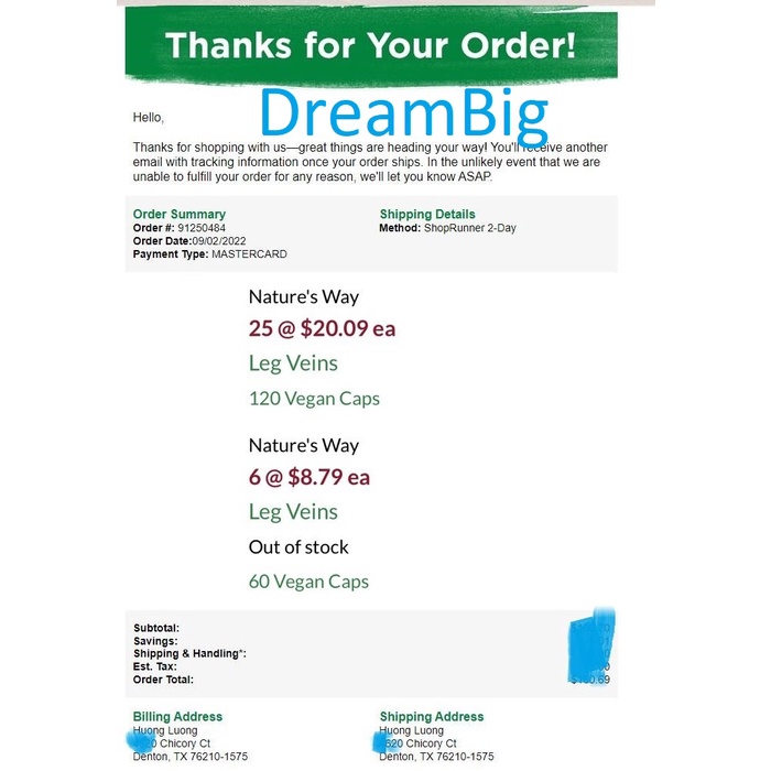 Viên uống giảm giãn tĩnh mạch Nature's Way Leg Vein 60 viên và 120 viên