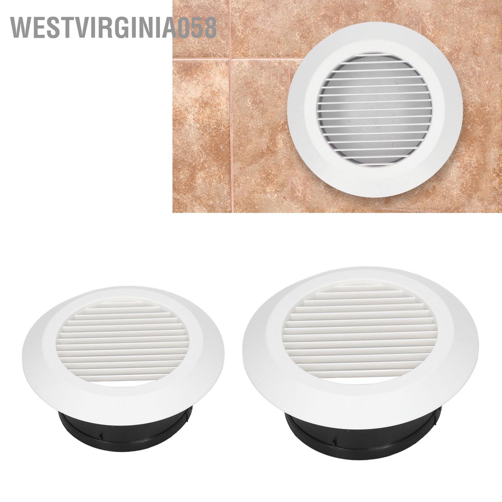 Westvirginia058 Vòng thông gió bằng nhựa ABS Louver Grille Nắp đậy Soffit cho phòng tắm Văn nhà bếp Thông